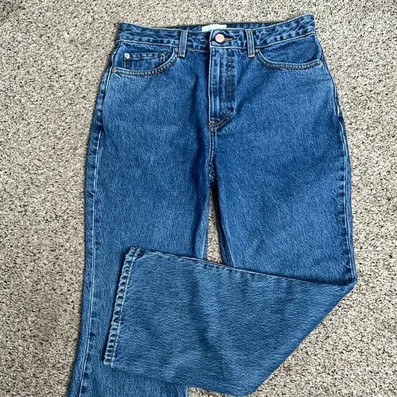 Ganni betzy cropped classic Blue Women's bootcut Jeans size 29W 32L